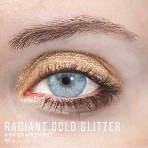 Shadowsense Radiant Gold Glitter NEW Long Lasting Cream to Powder Eyeshadow